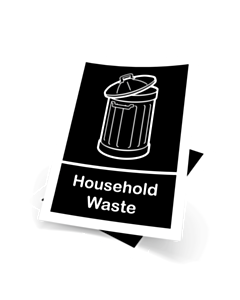 
Household Waste Sticker 148x210mm
