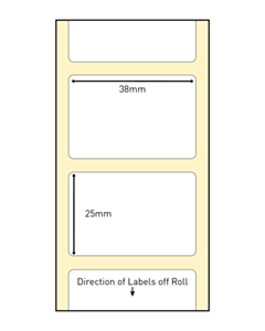 38x25mm Compostable Direct Thermal Labels
