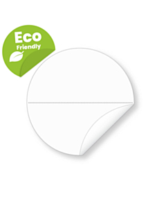 50mm Biodegradable Clear Seal Stickers with Perforation