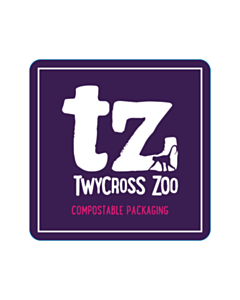 40x40mm Twycross Zoo Biodegradable Labels 