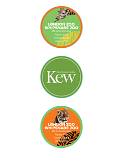 45mm Diameter London Zoo / Kew Labels - 3 Sorts 