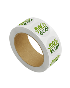 100% Eco Stickers 30mm