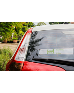 Biodegradable and Compostable 270x50mm Window Stickers