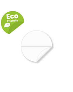 30mm Biodegradable Clear Seal Stickers with Perforation