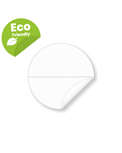 38mm Biodegradable Clear Seal Stickers with Perforation