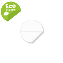 25mm Biodegradable Clear Seal Stickers with Perforation
