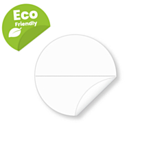 38mm Biodegradable Clear Seal Stickers with Perforation