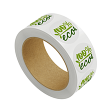 100% Eco Stickers 30mm