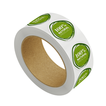 100% Natural Product Stickers 30mm