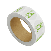 No Plastic Stickers 30mm