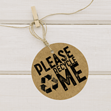 Please Recycle Me Kraft Swing Tags