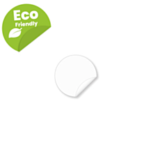 15mm Biodegradable Clear Seal Stickers