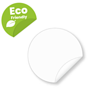 30mm Biodegradable Clear Seal Stickers