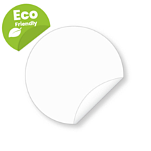 50mm Biodegradable Clear Seal Stickers