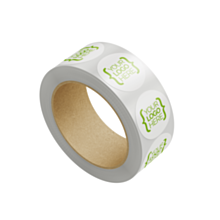 Custom 50mm Diameter FSC Paper Stickers